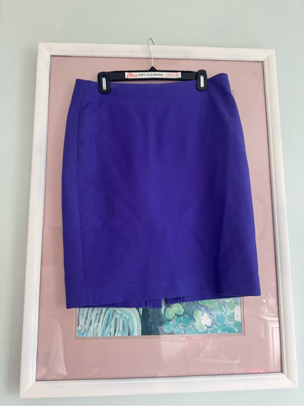 Women's Classic Pencil Skirt - Blue/ Purple